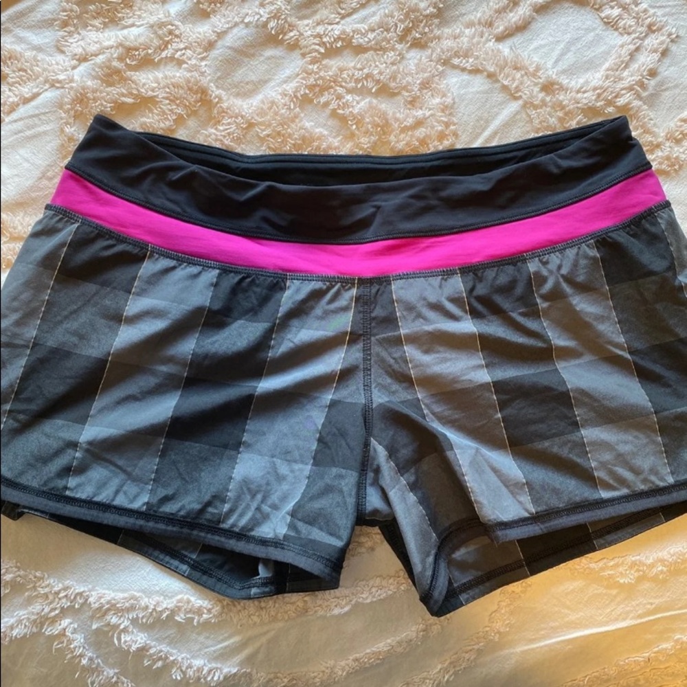 Like new lululemon speed shorts size 12. No flaws.